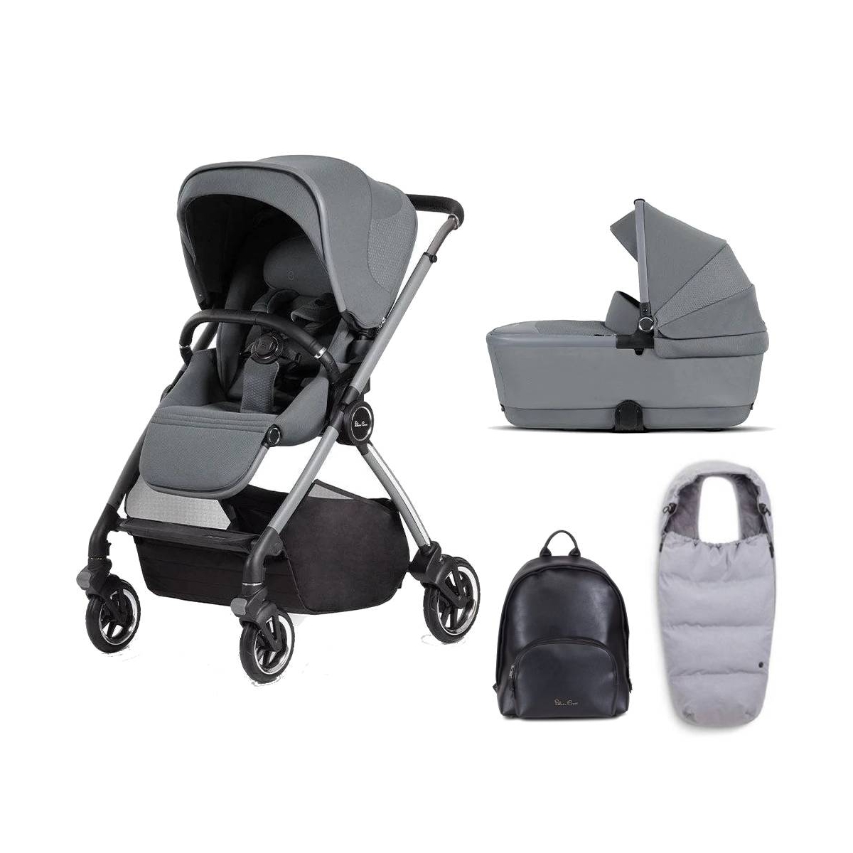 Silver Cross Dune With Compact Folding Carrycot & Fashion Pack