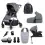 Silver Cross Dune With Compact Folding Carrycot & Ultimate Pack-Glacier 