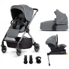 Silver Cross Dune With Compact Folding Carrycot & Travel Pack - Glacier