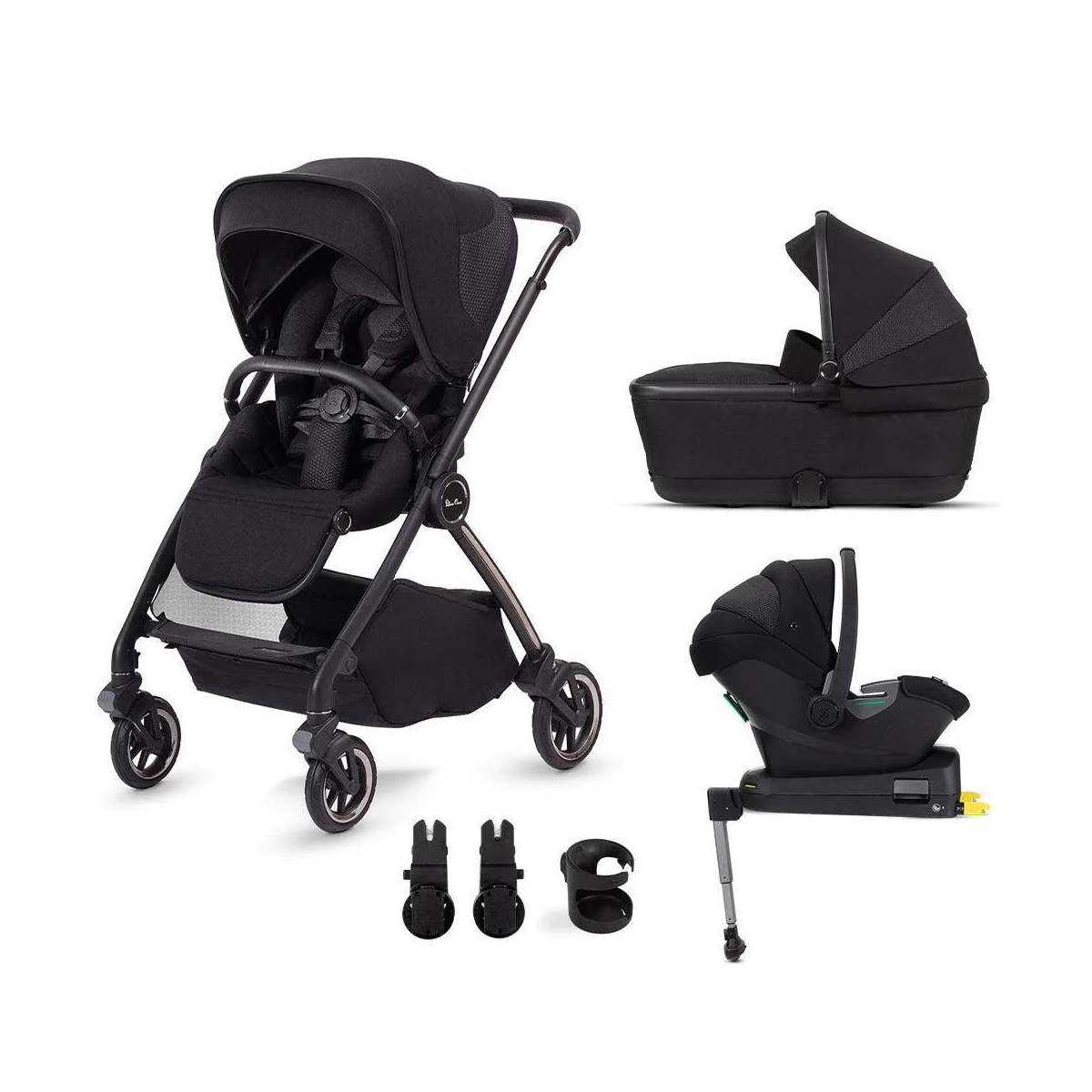 Silver Cross Dune With Compact Folding Carrycot & Travel Pack