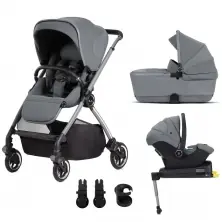 Silver Cross Dune With First Bed Folding Carrycot & Travel Pack - Glacier