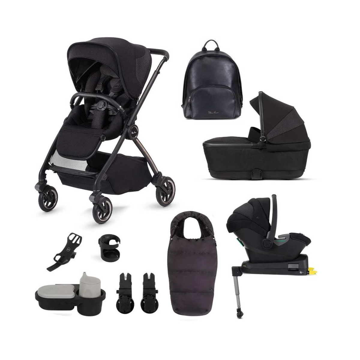 Silver Cross Dune With First-Bed Folding Carrycot & Ultimate Pack-