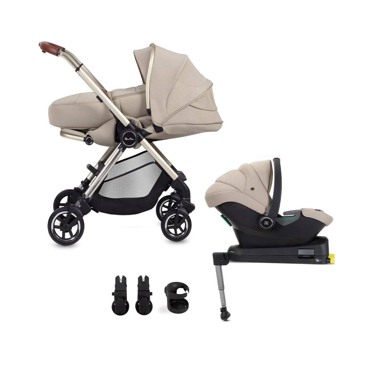 Image of Silver Cross Dune With Newborn Pod & Travel Pack-Stone