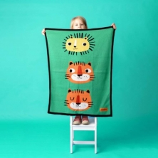 Ziggle Dream Big Stay Cosy Blanket-Easy Tiger