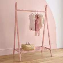 CuddleCo Nola Clothes Hanger Rail-Soft Blush