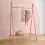 CuddleCo Nola Clothes Hanger Rail-Soft Blush