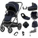 BabyStyle Oyster 3 City Grey Finish Chassis 11 Piece Ultimate Travel System-Twilight (New)