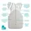 Love To Dream Moon & Stars Swaddle Up Cotton Warm Transition Bag-White/Grey