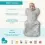 Love To Dream Polar Bear Swaddle Up Extra Warm Transition Bag-Grey