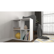 Kidsaw Kudl 4 Cubic Section Shelving Unit-White (SU4W)