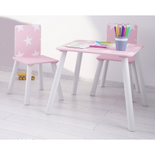 Kidsaw Star Table & Chairs-Pink (STTCPI)