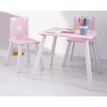 Kidsaw Star Table & Chairs - Pink