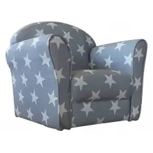 Kidsaw Mini White Stars Armchair - Grey