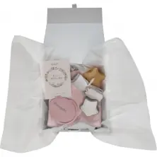 Shnuggle Bath Time Baby Gift Set-White/Pink (Exclusive to Kiddies Kingdom)
