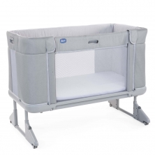 Chicco Next2Me Forever Side Sleeping Bedside Crib & Cot Bundle-Cool Grey 