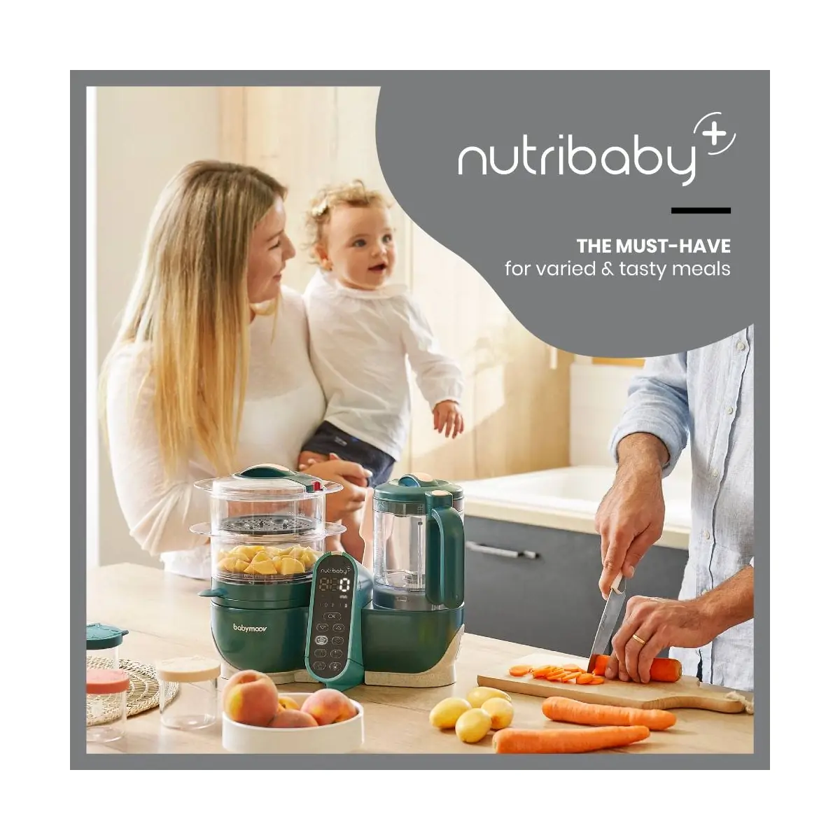 Babymoov Food machine - Natribaby+ - Opal Green » Cheap Shipping
