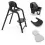 Bugaboo Giraffe Highchair & Complete Baby Set-Black/Black (Exclusive to UK Independents)