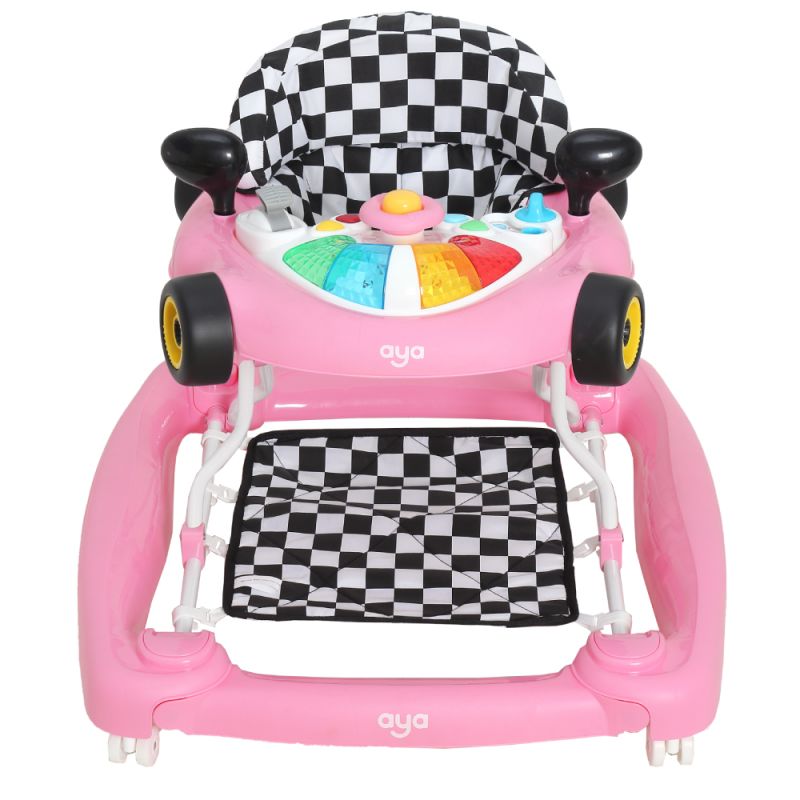 Aya 2in1 Rocker Walker-Pink Racer