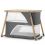 Kinderkraft Sofi Bedside Travel Baby Cot with Playpen Function-Gray