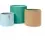 Tutti Bambini Pack of 3 Our Planet Felt Nursery Storage Baskets-Green/Yellow/Blue