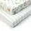 Tutti Bambini Pack of 2 Our Planet Cot Bed Fitted Sheets-White/Brown