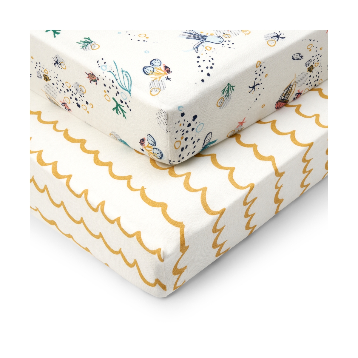 Tutti Bambini Pack of 2 Our Planet Cot Fitted Sheet