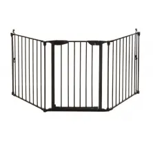 Dreambaby Newport 3-Panel Metal Adapta Gate-Black