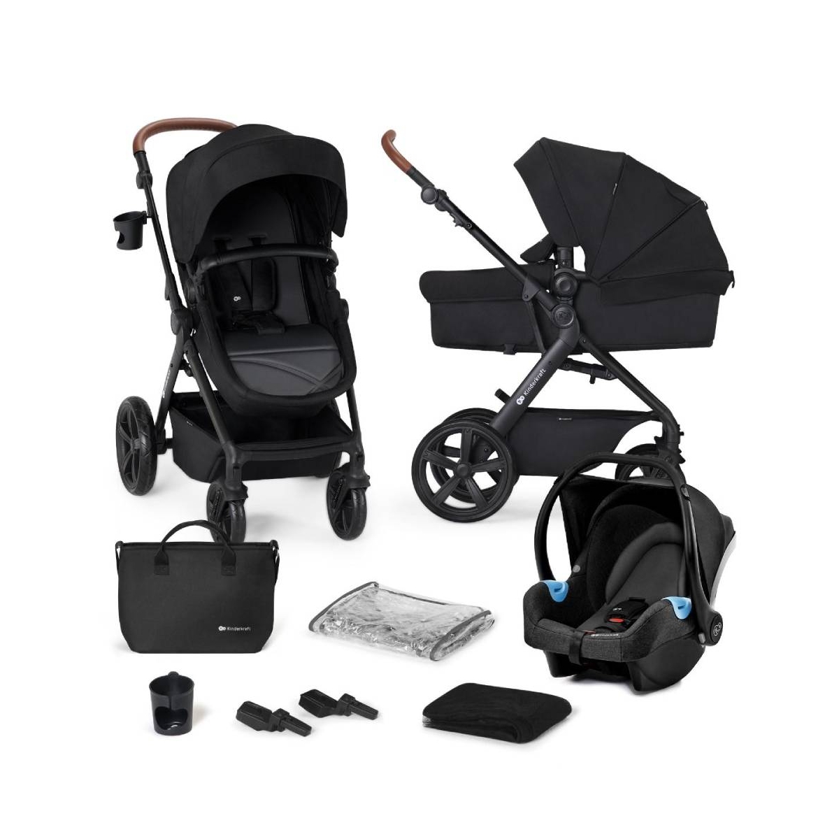 Kinderkraft A-Tour 3in1 with Mink Car Seat Travel System
