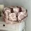 My Babiie Dani Dyer Deluxe Changing Bag- Metallic Rose Gold Marble (MBBAGDDMR)