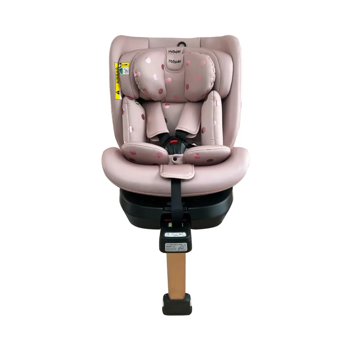 Image of My Babiie Samantha Faiers Spin Group 0+/1/2/3 i-Size Isofix Car Seat - Pink Polka (MBCSSPINSFPP)