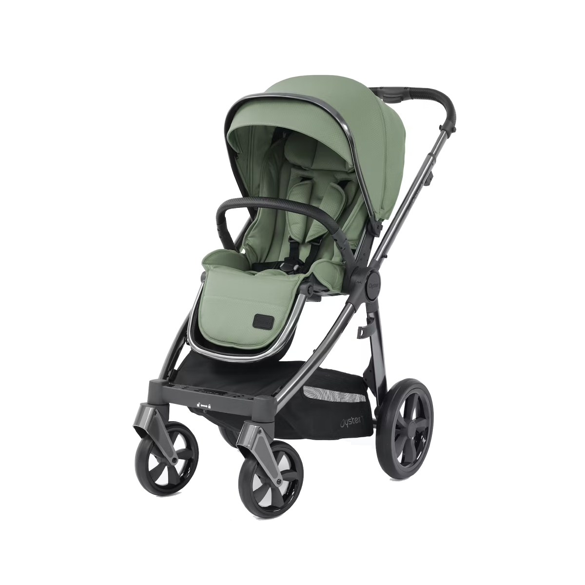BabyStyle Oyster 3 Gun Metal Chassis Stroller