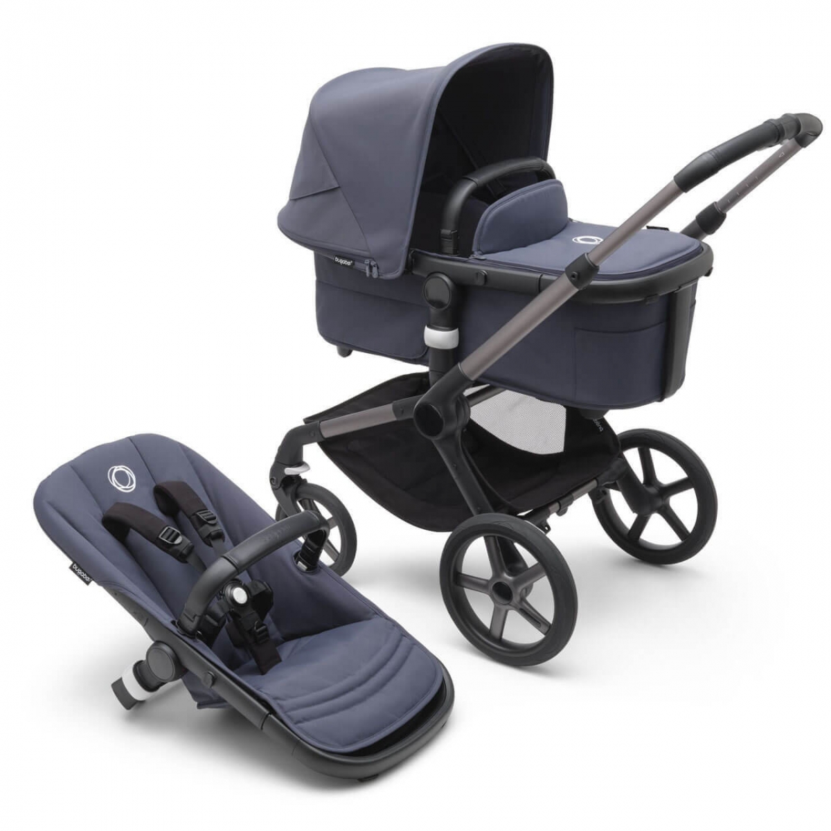 Bugaboo Fox 5 Complete Pushchair Graphite/Stormy Blue