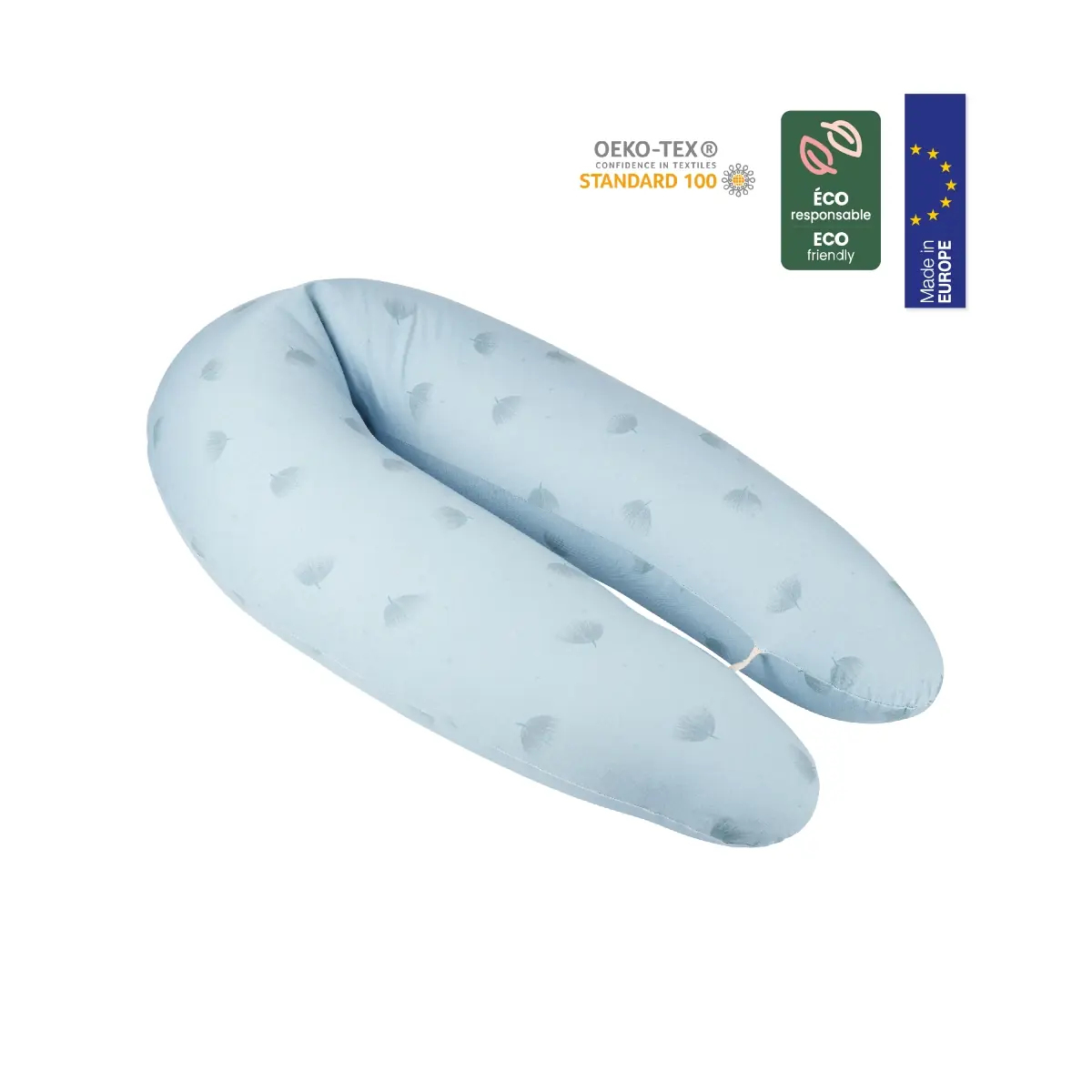 Image of Babymoov U-shape Maternity Pillow - Blue Dandelions
