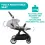 Chicco One4Ever Stroller-Silver Leaf 