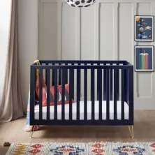 Babymore Kimi Cot Bed-Midnight