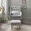 Babymore Lux Nursing Chair with Stool-Grey