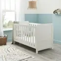 Babymore Caro Mini Cot Bed–Whitewash