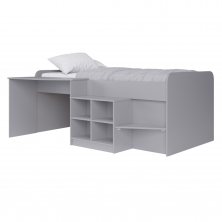 Kidsaw Pilot Cabin Single Storage Bed-Grey (PCBG)