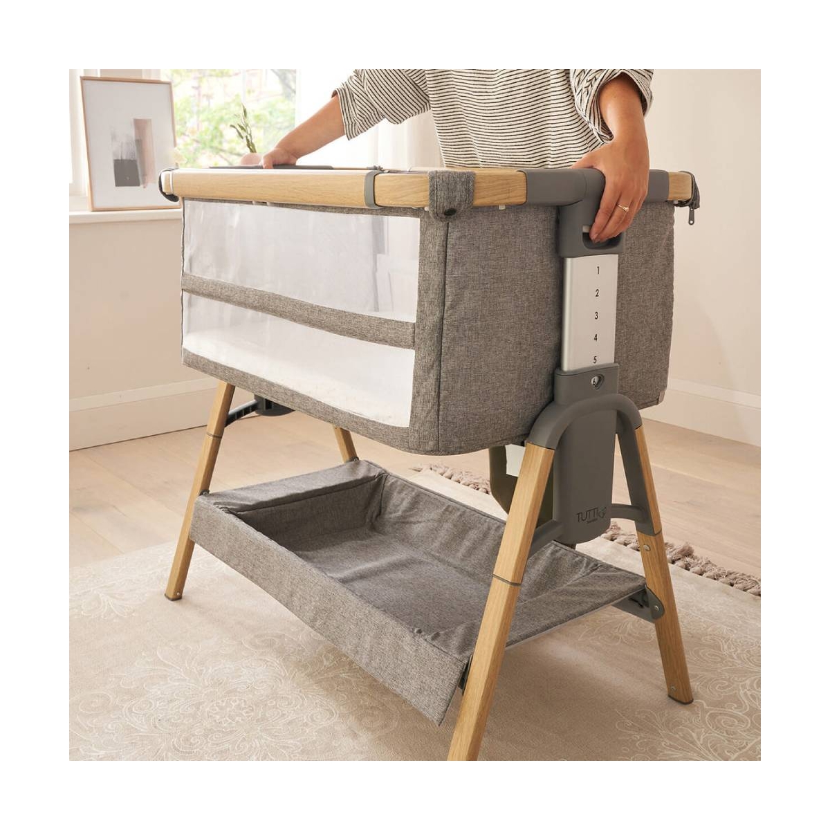 Tutti Bambini CoZee XL Complete Birth to 4+ Years Package Oak/Charcoal