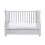 Babymore Eva Sleigh DROPSIDE Convertible Cot Bed with Drawer-Grey