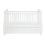 Babymore Stella Sleigh DROPSIDE Convertible Cot Bed-White