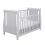 Babymore Stella Sleigh DROPSIDE Convertible Cot Bed-Grey