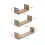 Tutti Bambini Modena Set of Three U-Shaped Wall Shelves - Oak