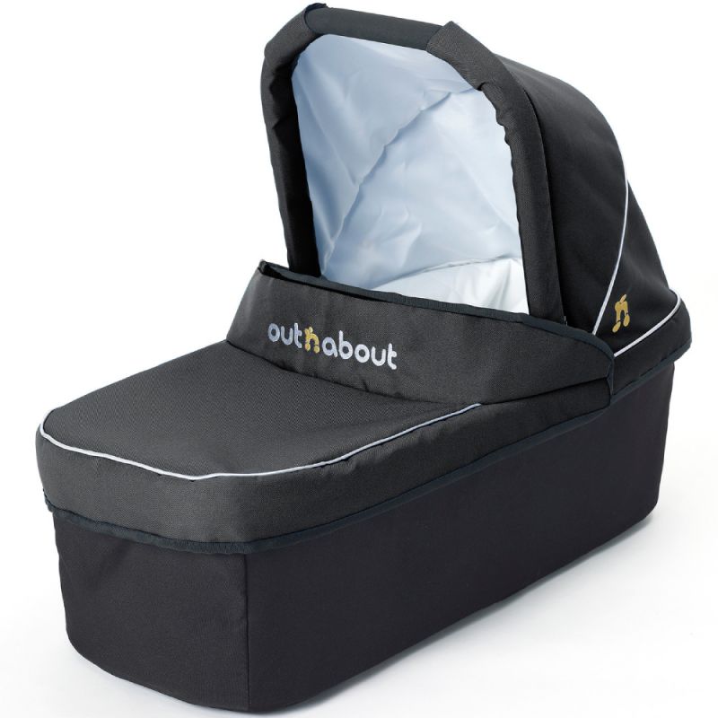 Out 'n' About Nipper DOUBLE Carrycot-Black
