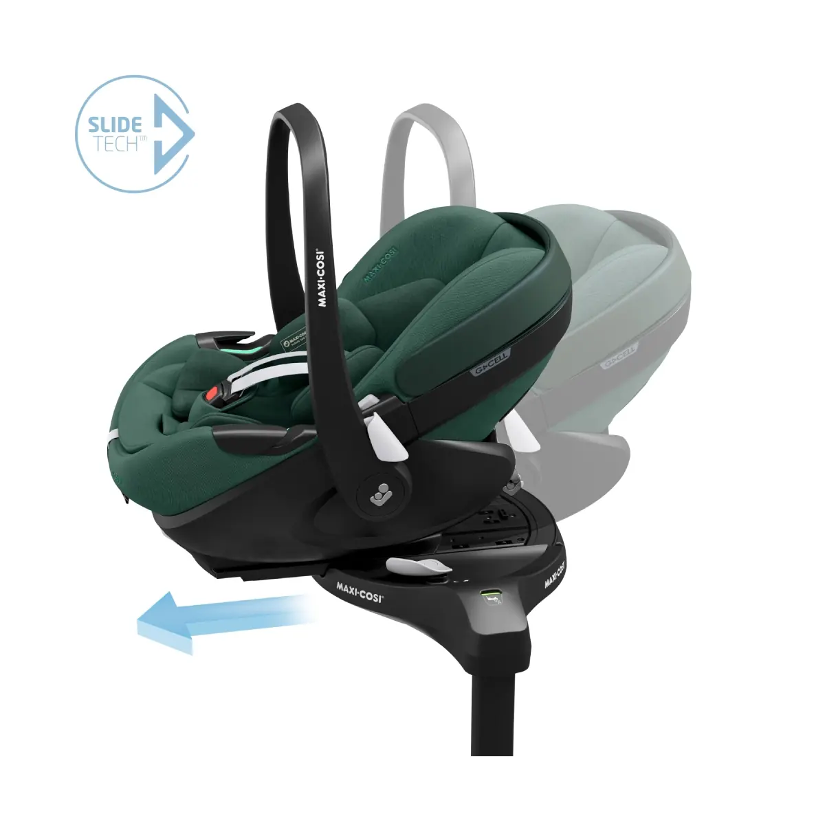 Maxi Cosi Pebble 360 PRO Car Seat & FamilyFix 360 Pro Base Bundle - Essential  Green