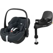 Maxi Cosi Pebble 360 PRO Car Seat & FamilyFix 360 Pro Base Bundle - Essential Graphite