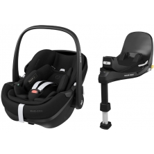 Maxi Cosi Pebble 360 PRO Car Seat & FamilyFix 360 Pro Base Bundle-Essential Black