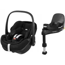 Maxi Cosi Pebble 360 PRO Car Seat & FamilyFix 360 Pro Base Bundle - Essential Black