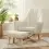 Tutti Bambini Rocking Chair and Footstool-Pebble