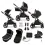 Ickle bubba Eclipse I-Size Travel System with Stratus Car Seat and Isofix Base-Chrome/Jet Black/Tan
